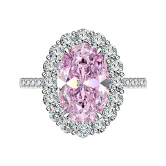 Pink Halo Ring